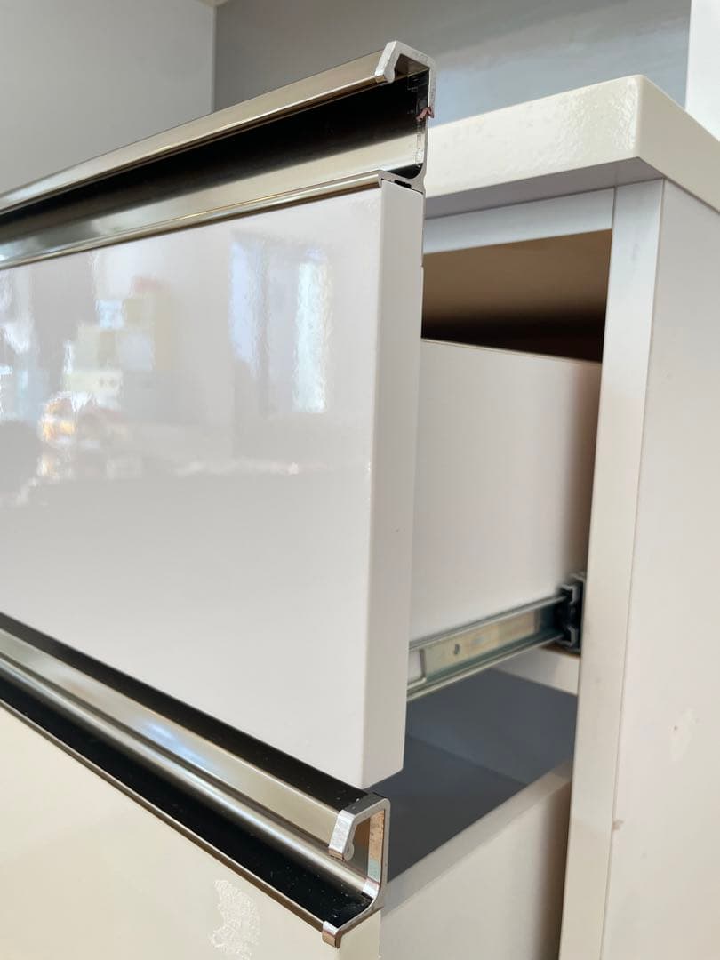 食器棚 レンジ台 レンジボード キッチンボード　カップボード　白ホワイト　送料込