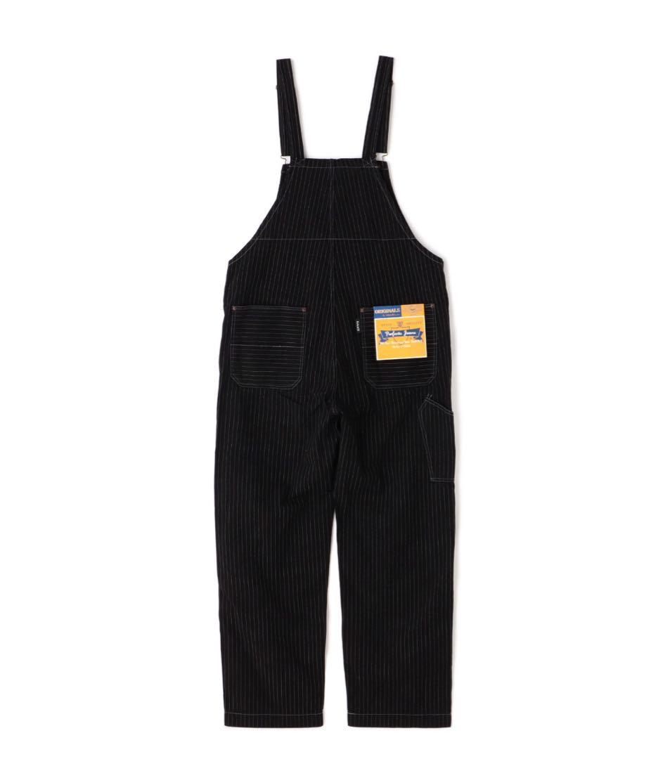 ショットschottオールドヒッコリー オーバーオール黒Mサイズ