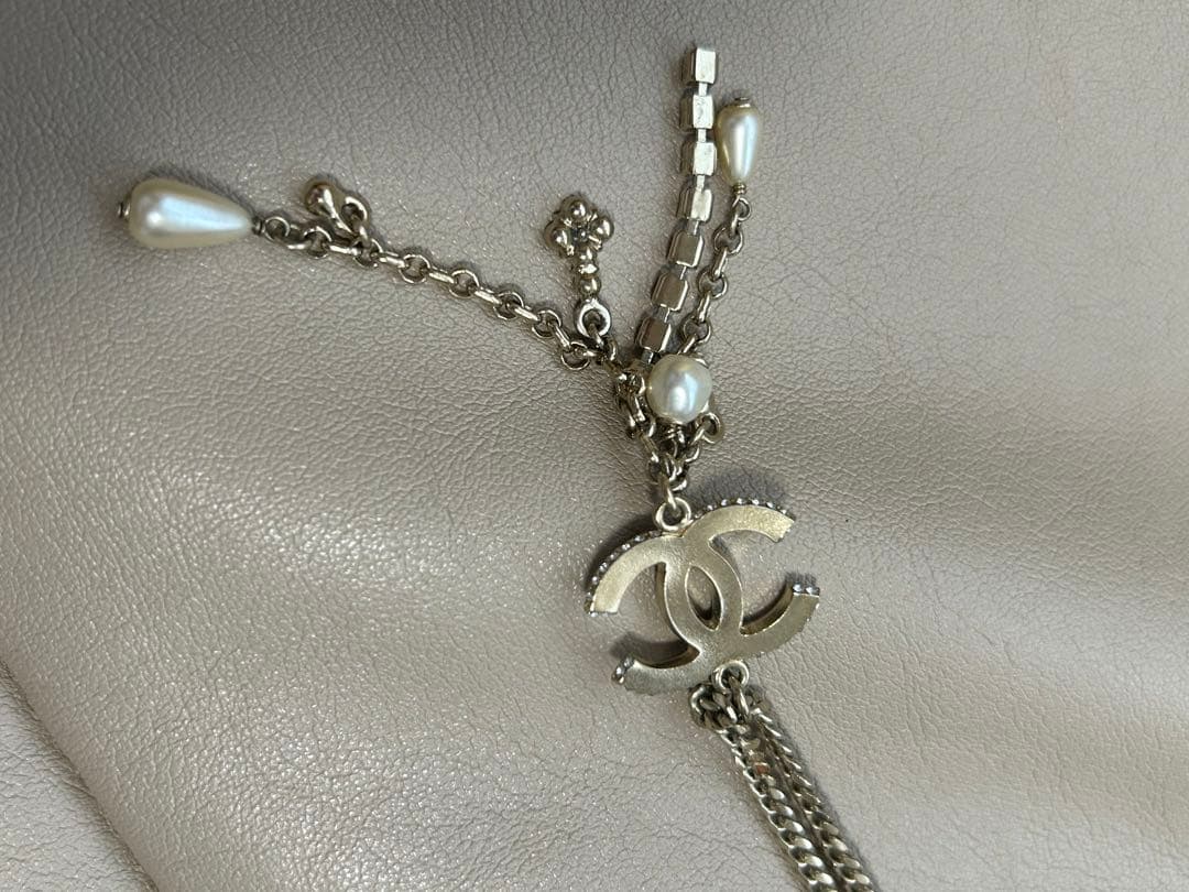 シャネル 19A ストーン CCマーク　ネックレス