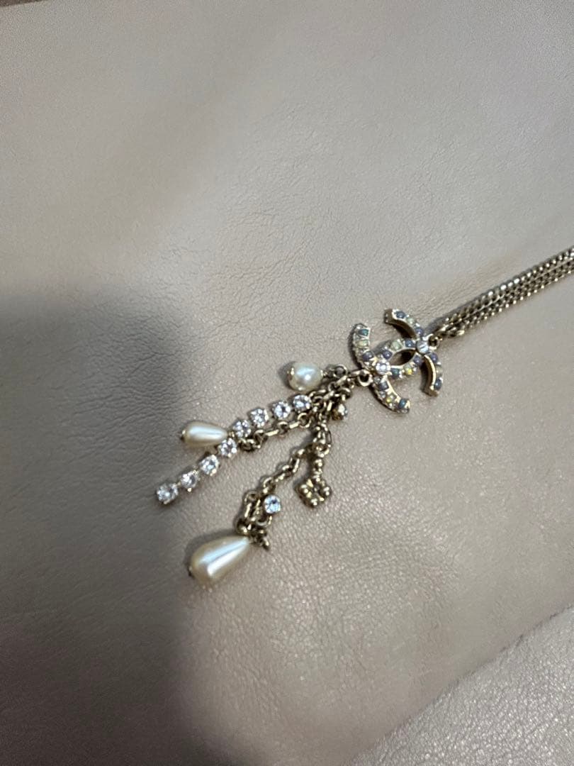 シャネル 19A ストーン CCマーク　ネックレス