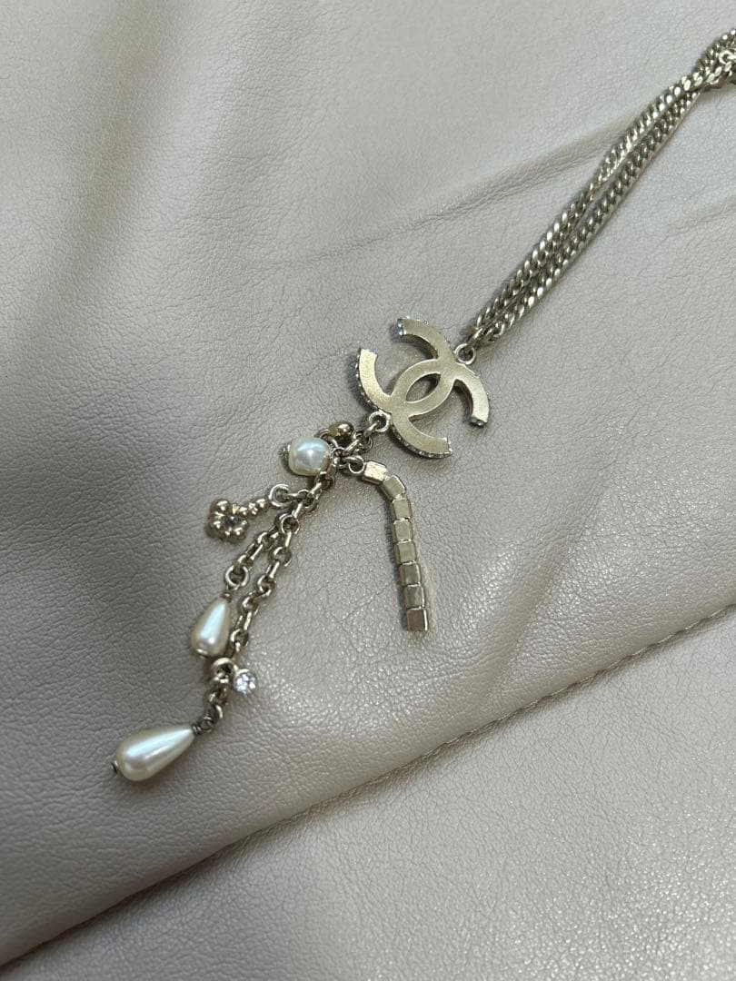 シャネル 19A ストーン CCマーク　ネックレス