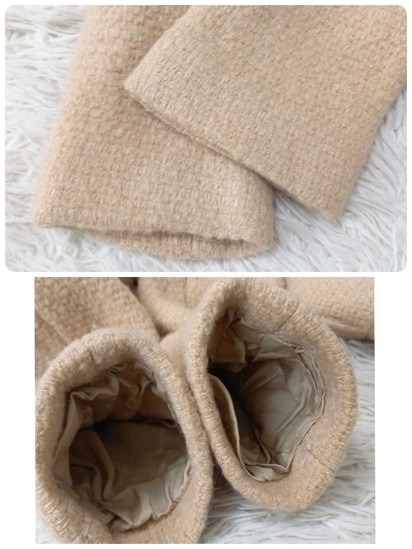 ●良品●　BURBERRY LONDON　モヘヤ　ノバチェック　ジャケットコート