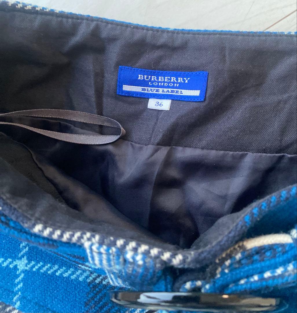 BURBERRY BLUE LABEL ノバチェック ウールキュロット 美品