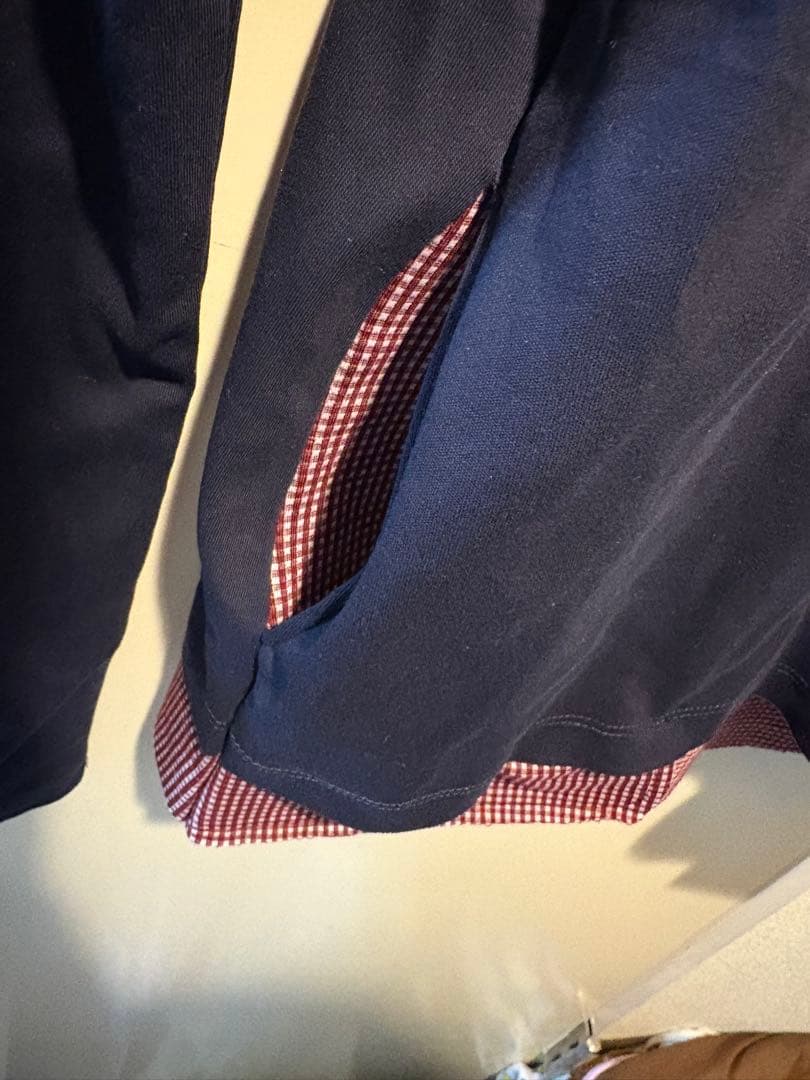 COYSEIO パッチワークチェック柄ポロシャツ