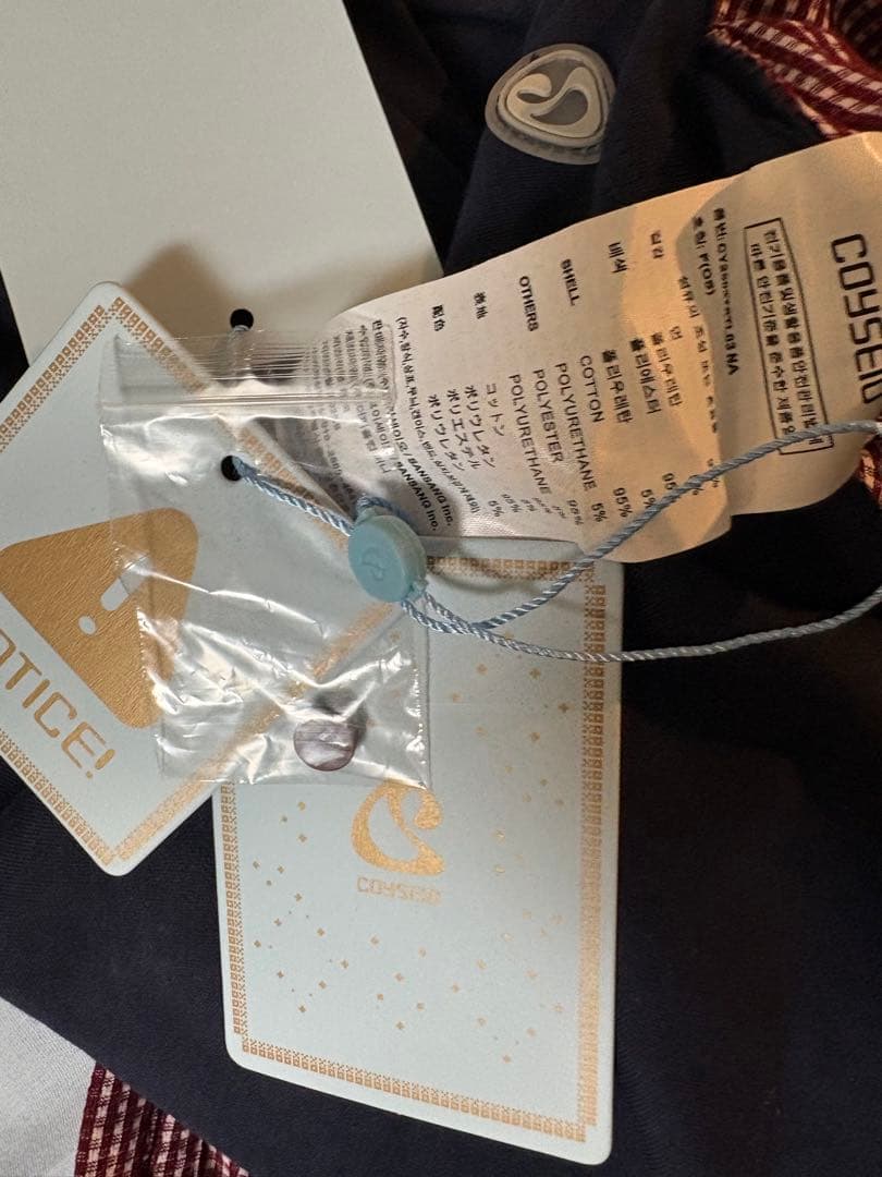 COYSEIO パッチワークチェック柄ポロシャツ