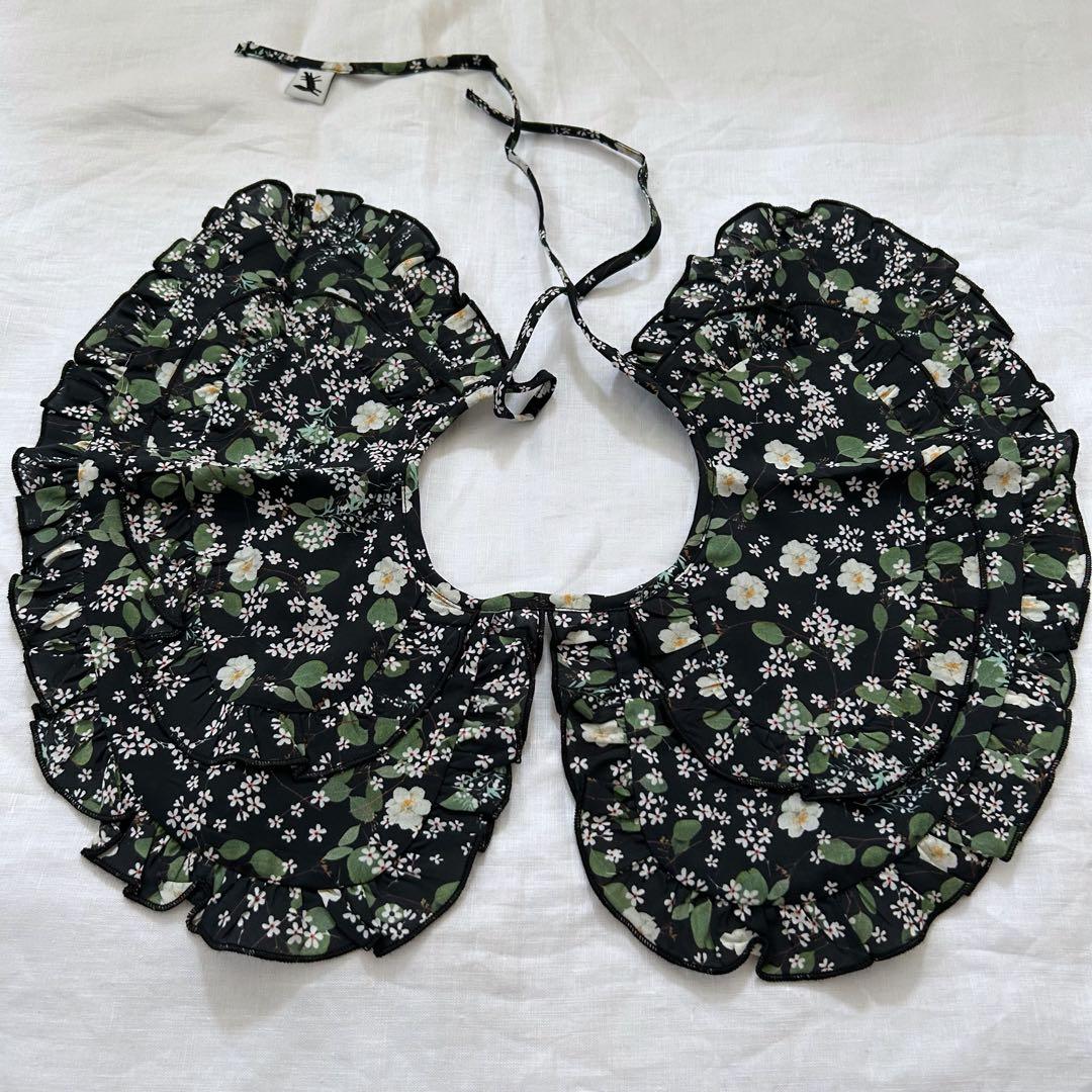 WOLF & RITA フリル襟の花柄ロンパースセットアップ　 74