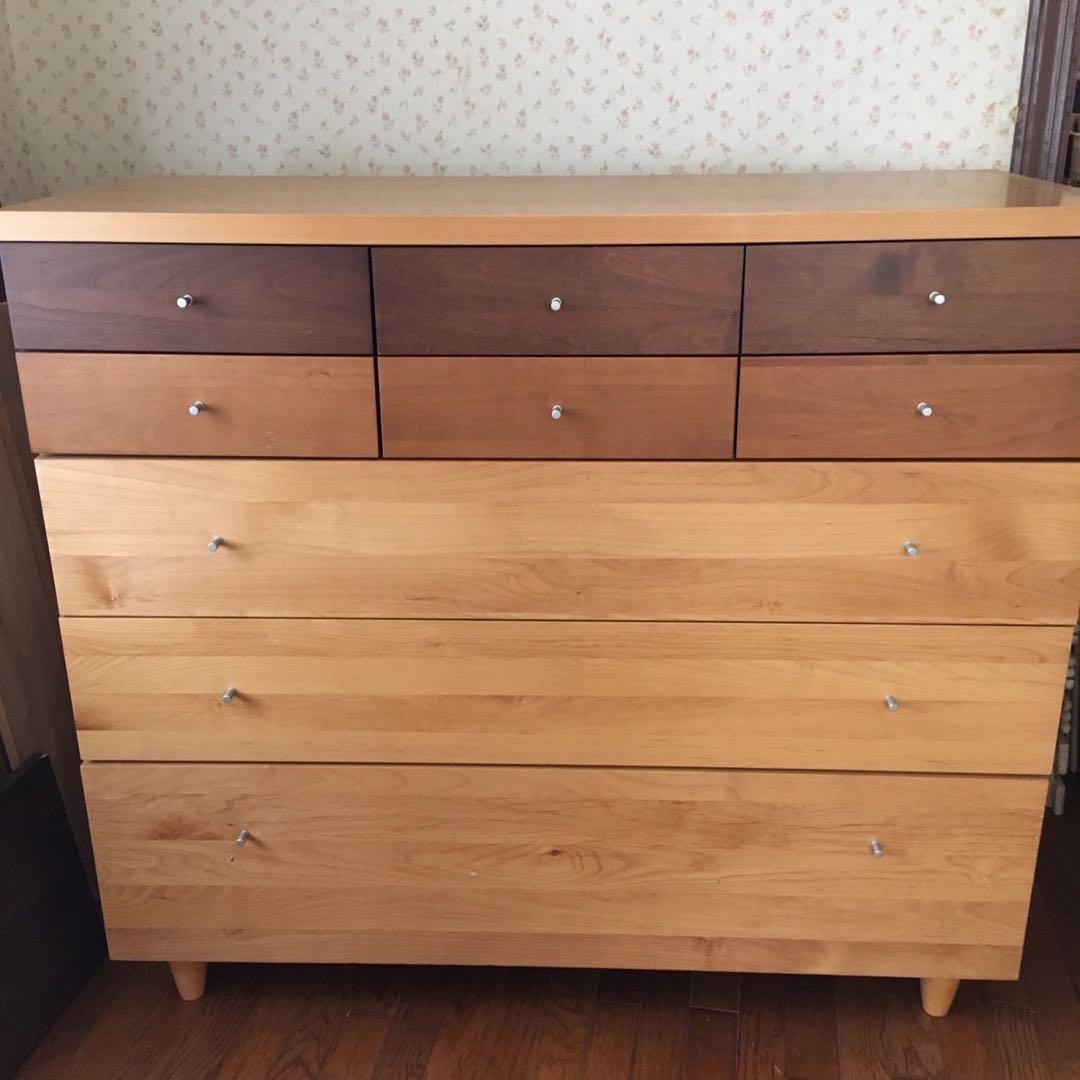 カプリ　ツートーン　チェスト　天然水　洋服箪笥　マルヨシ民芸家具