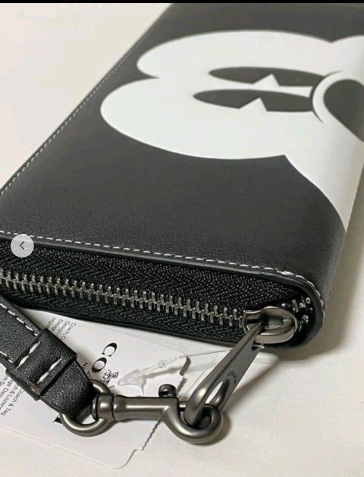 新品未使用コーチ長財布ミッキーブラックレディースメンズ送料無料即日発送
