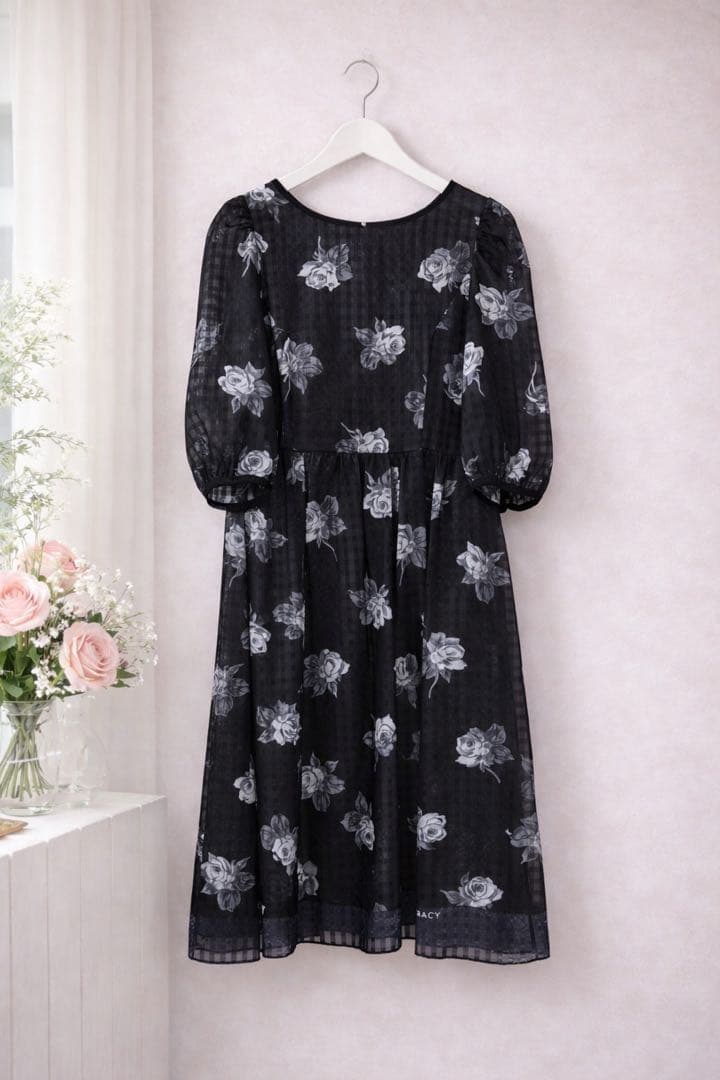 2025エムズグレイシー格子調ワンピース　44