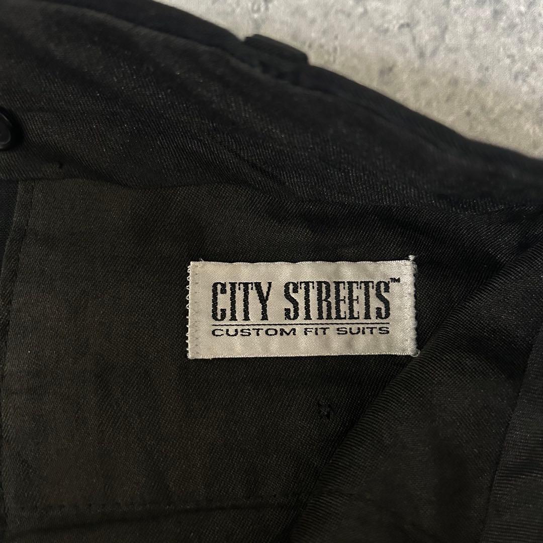 90s “ウールギャバ” スラックス 3タック \"ブラック\" ジバンシー