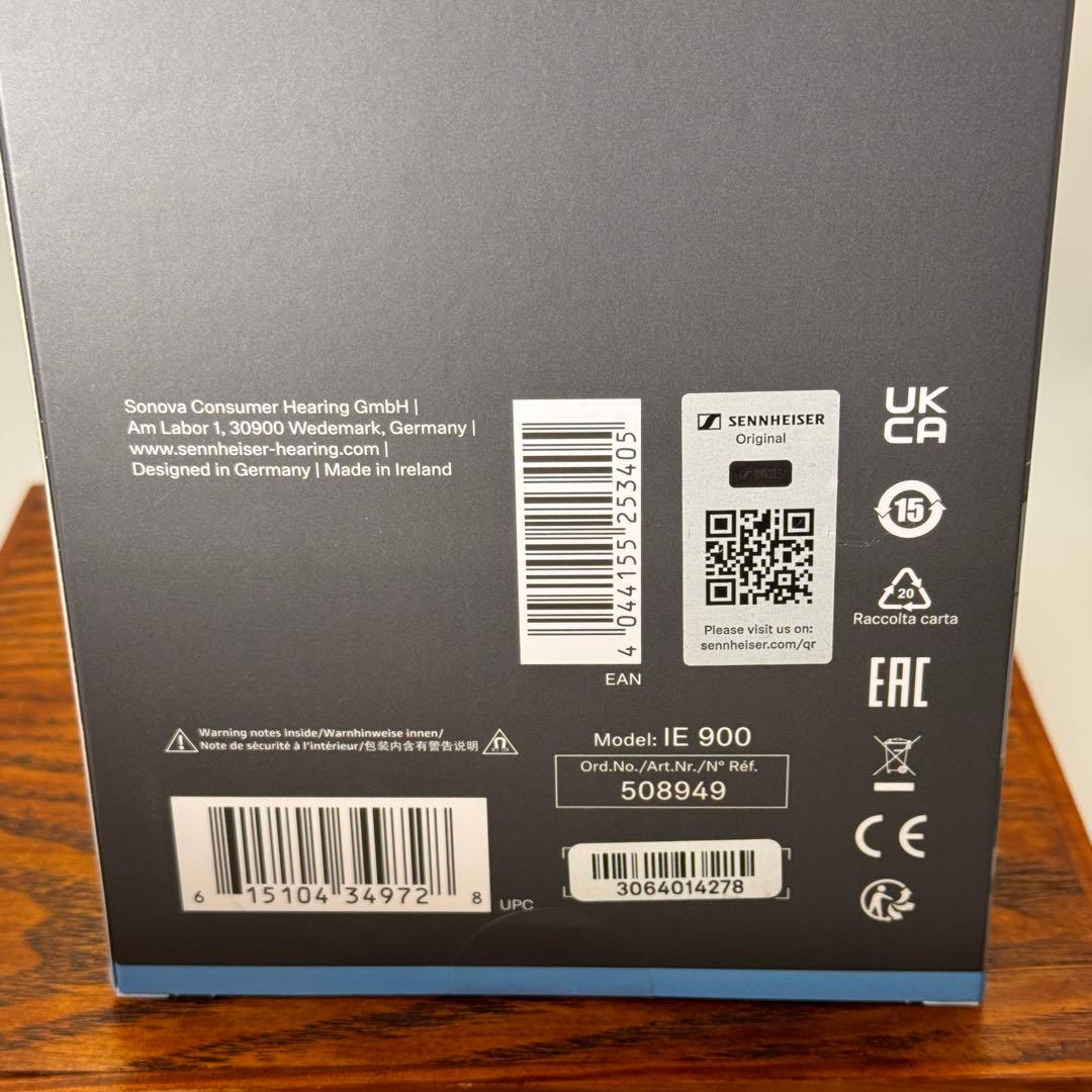 ゼンハイザー IE900 高級イヤホン 高音質 有線 純正品 2024 年製