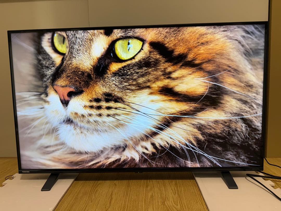 美品東芝REGZA 43C350X 43型2022年製⭕️上地BS/CS動画テレビ