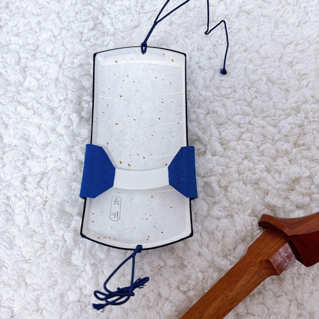 美品　三味線 細棹　猫皮　花梨　破れなし　四乳　四ツ皮　長袋付き　和紙袋