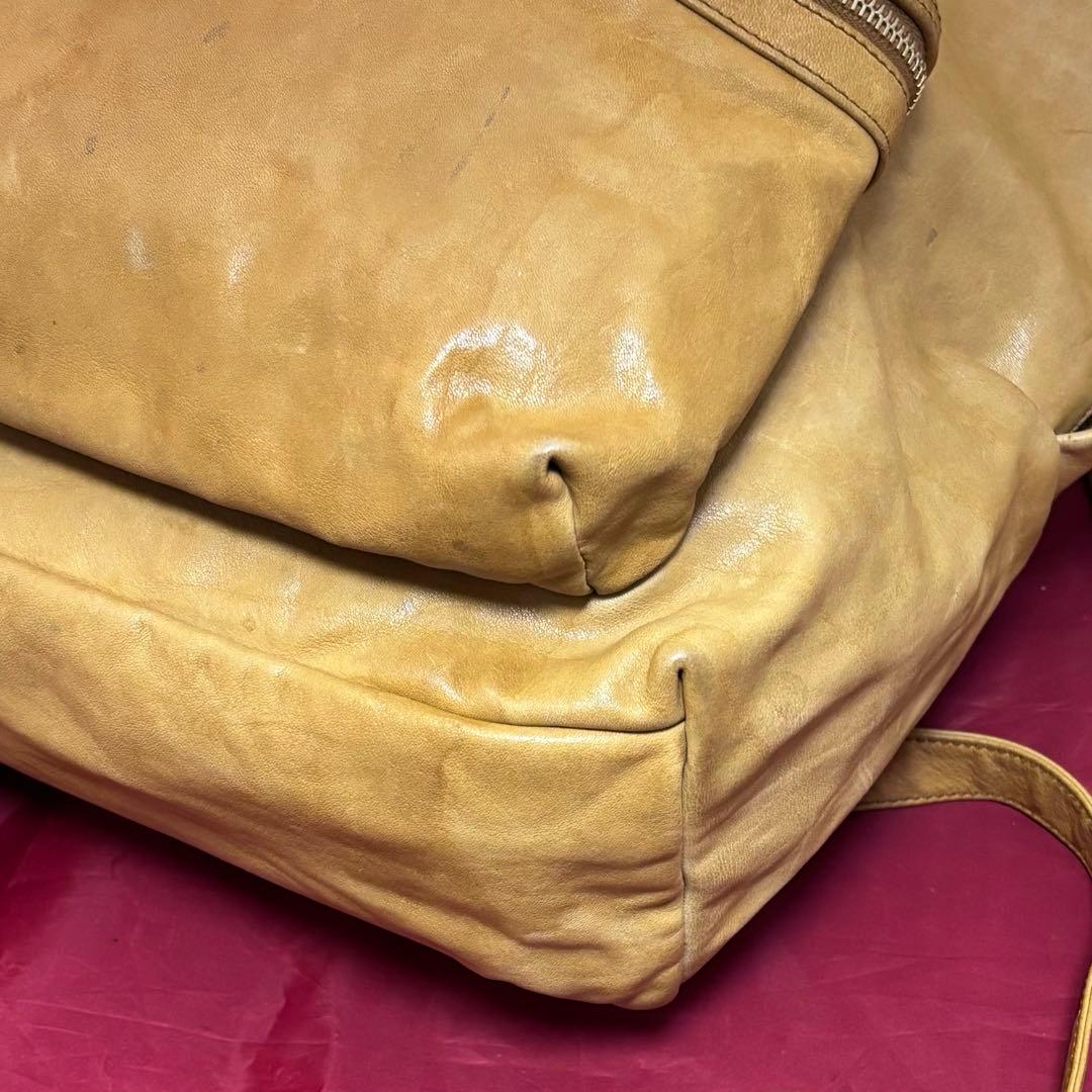 希少！SAINT LAURENT☆キャメルレザーバッグパック