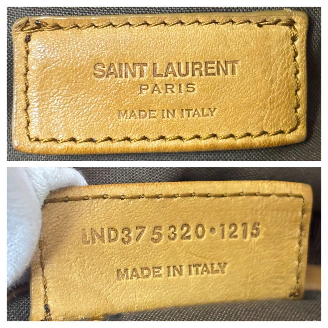 希少！SAINT LAURENT☆キャメルレザーバッグパック