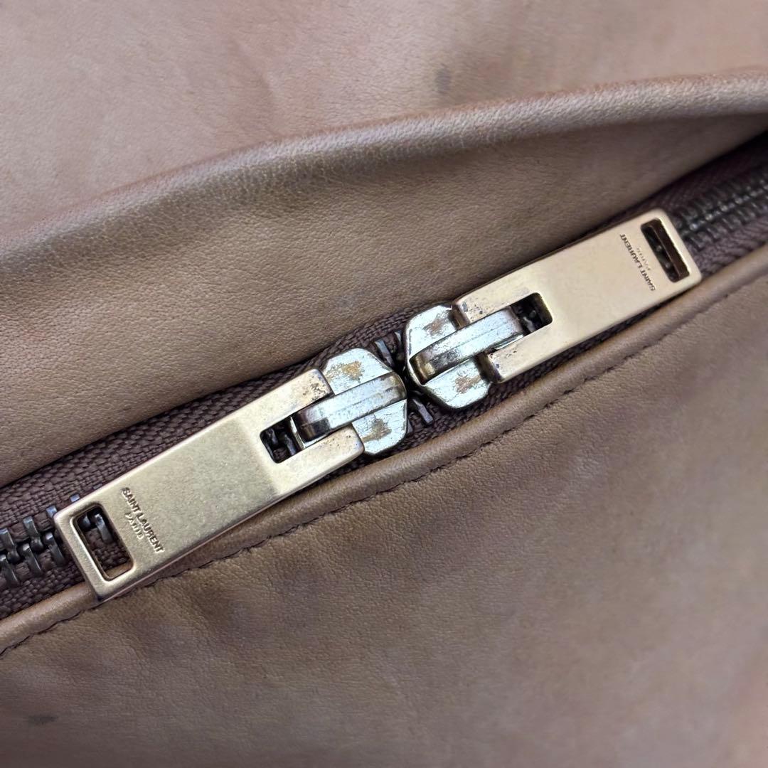希少！SAINT LAURENT☆キャメルレザーバッグパック