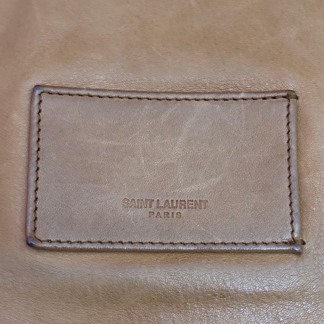 希少！SAINT LAURENT☆キャメルレザーバッグパック
