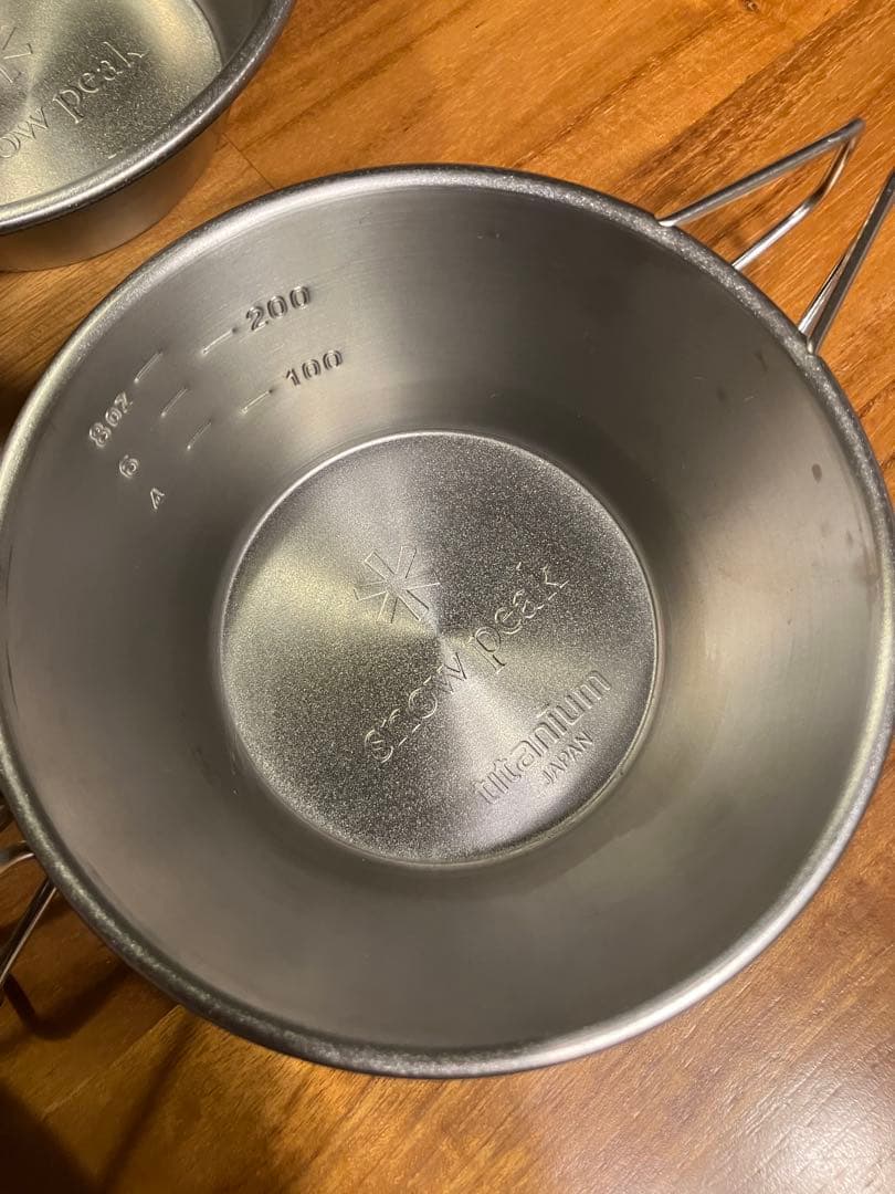 【超美品】スノーピーク（チタンマグ300/シェラカップ/テーブルウェアボウルL）