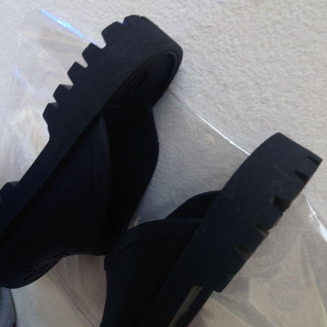 美品☆GUCCIラバーサンダル27.0相当BLACK軽量幅広