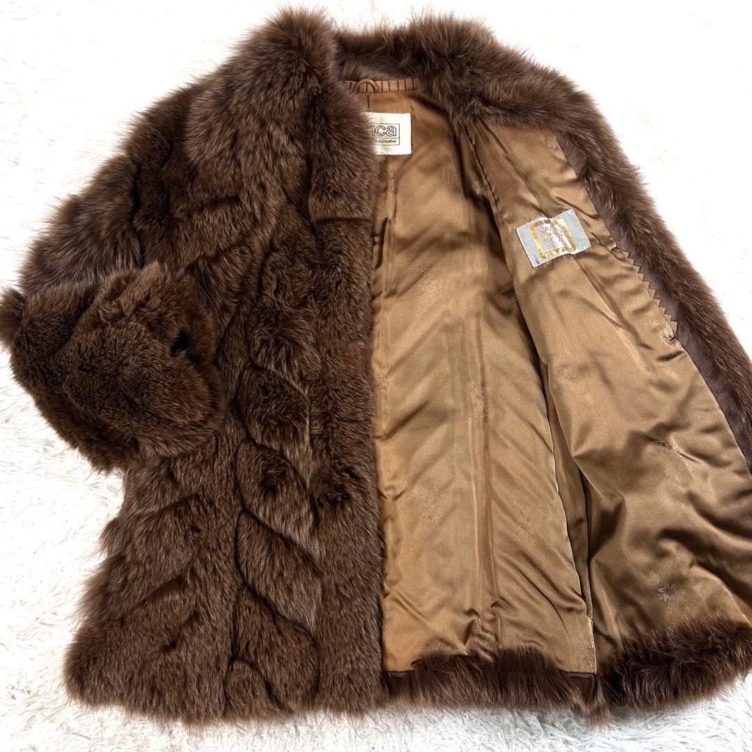 【最高級金タグ】SAGA SELECTED FOX 毛皮コート W仕様 日本製