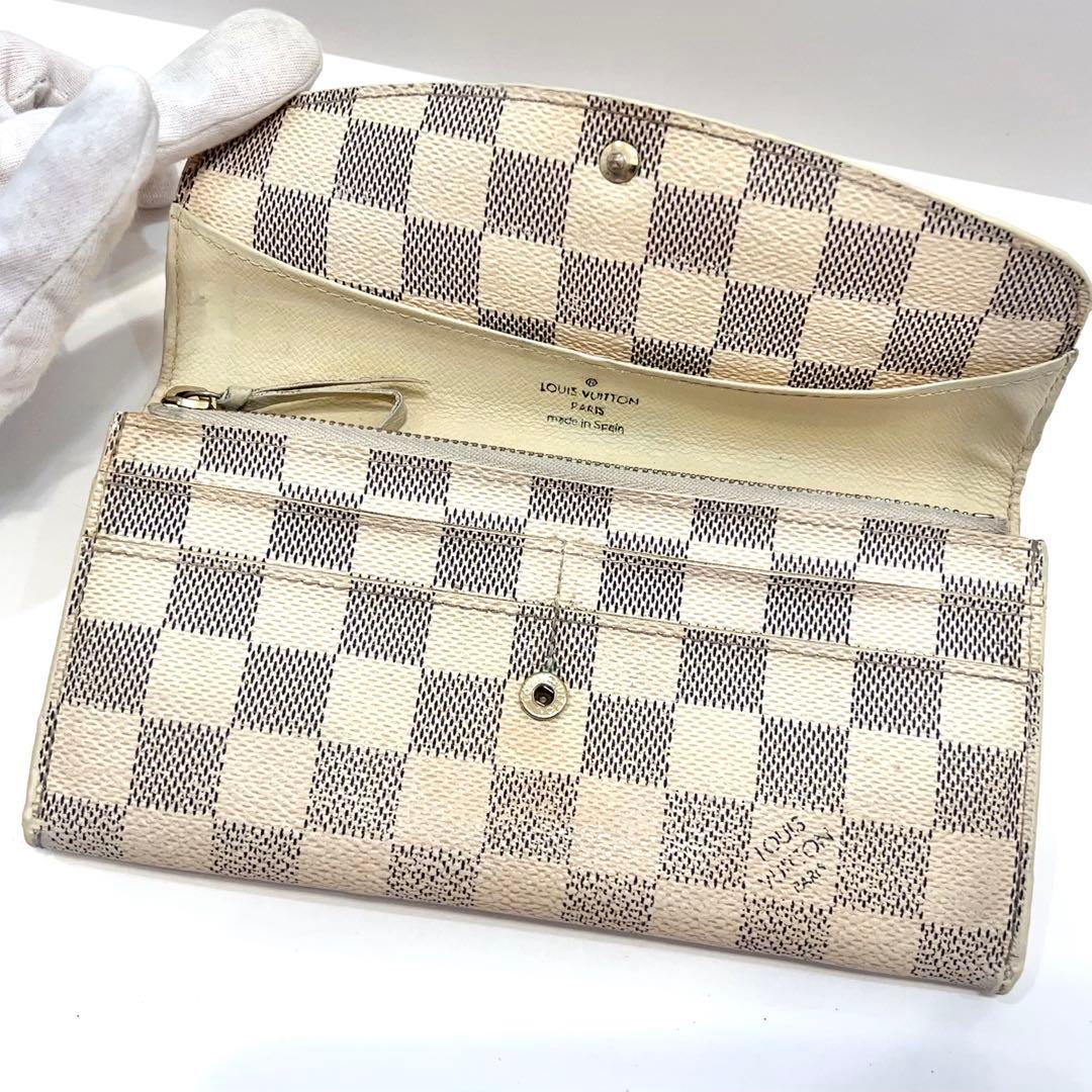 ルイヴィトン ポルトフォイユ エミリー ダミエ アズール 長財布 N63021