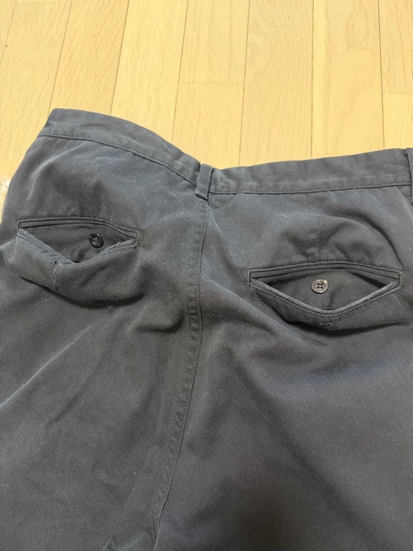 【中古】ancellm✖️wism WIDE CHINO PANTS 黒 2