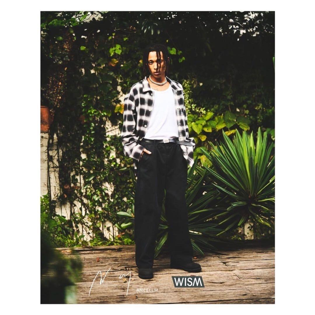 【中古】ancellm✖️wism WIDE CHINO PANTS 黒 2