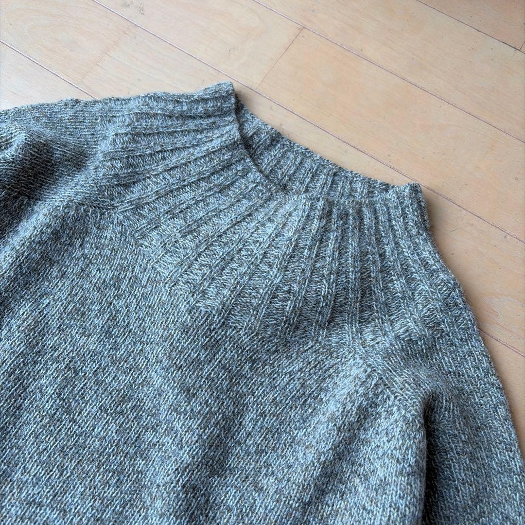 【新品】ハイネック セーター ハーレーオブスコットランド マッシュルーム 44