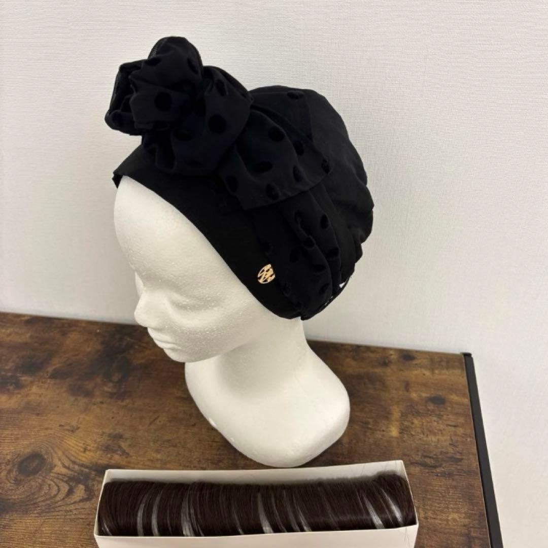 【ほぼ新品】バレンBAREN SCARF HAT /Basic-Black