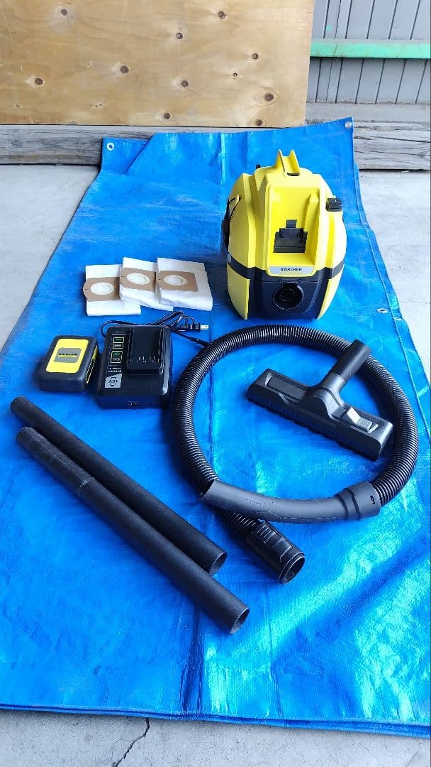 ケルヒャー乾式両用コードレスバキュームクリーナーWD1 清掃用具/掃除