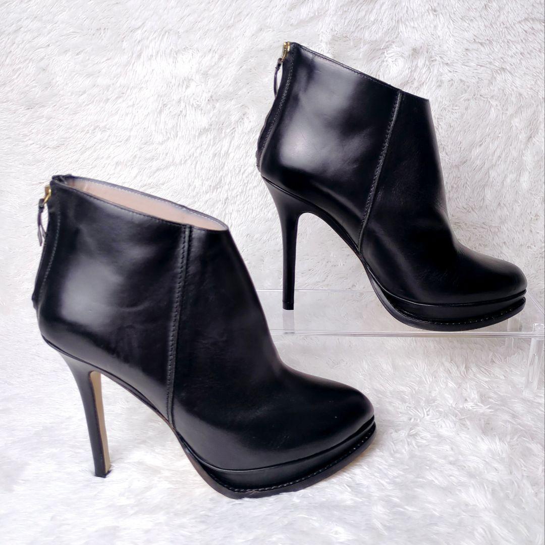 Max&Co マックスアンドコー 本革 ピンヒール ショートブーツ 黒 ブラック