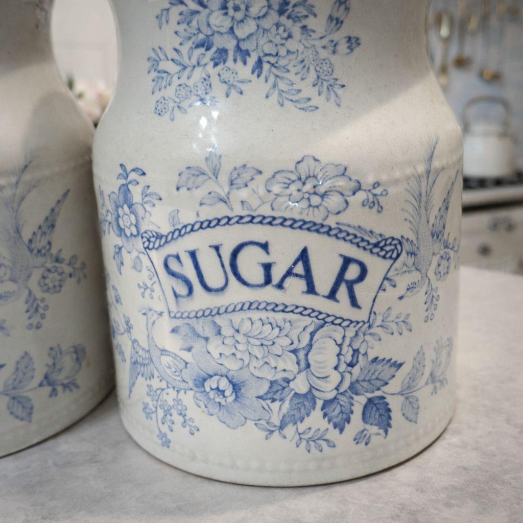 英国Burleigh バーレイ アジアティックフェザンツ 陶器キャニスター