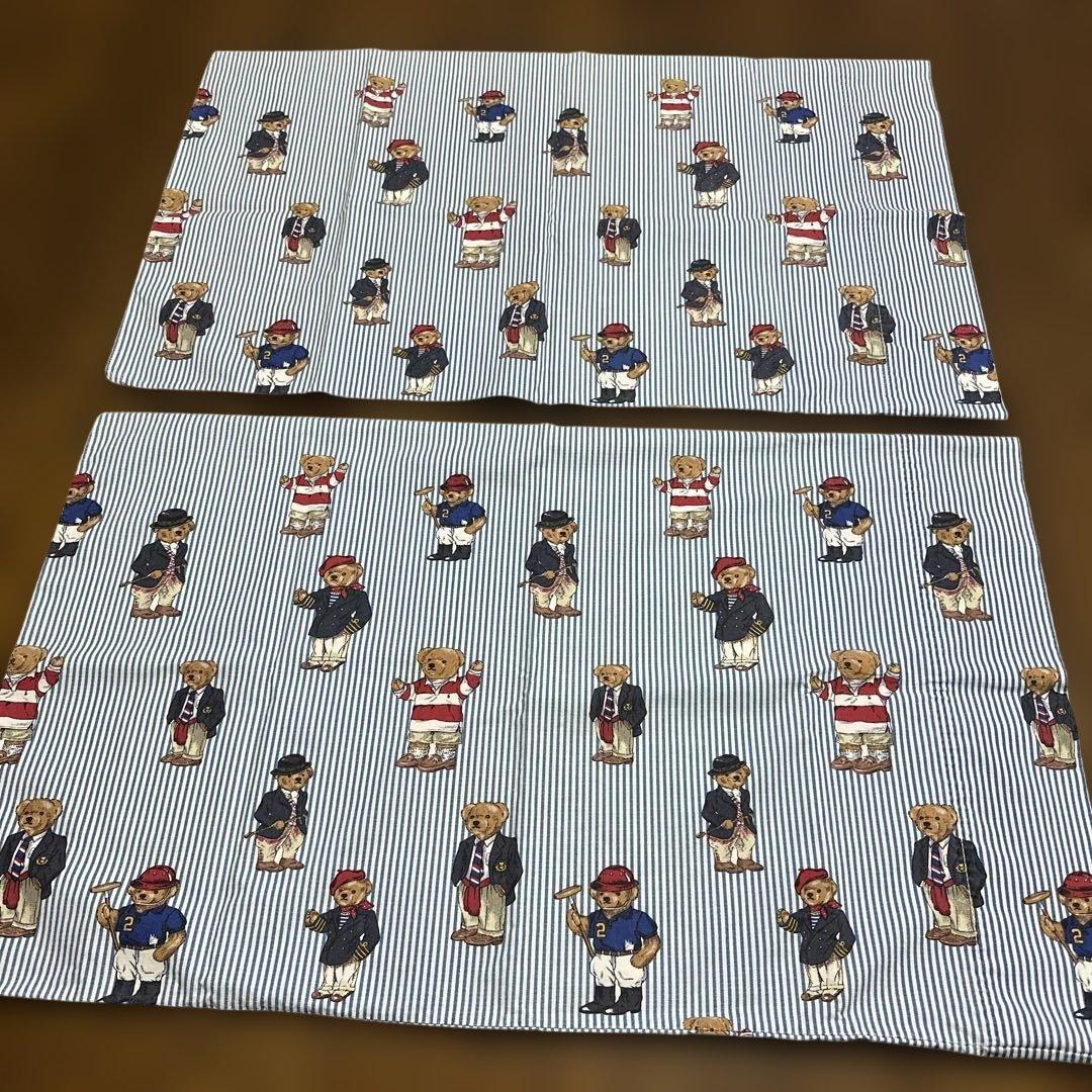 アンティーク ラルフローレン　ベア　ピロケース２枚セットで！