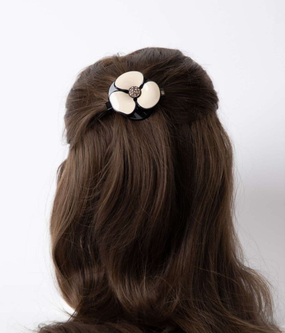 ALEXANDRE DE PARIS カメリアヘアバレッタ