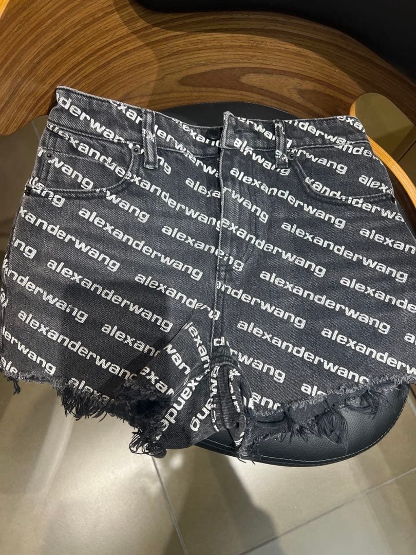 Alexander Wang アレキサンダーワン デニムショートパンツ ブラック