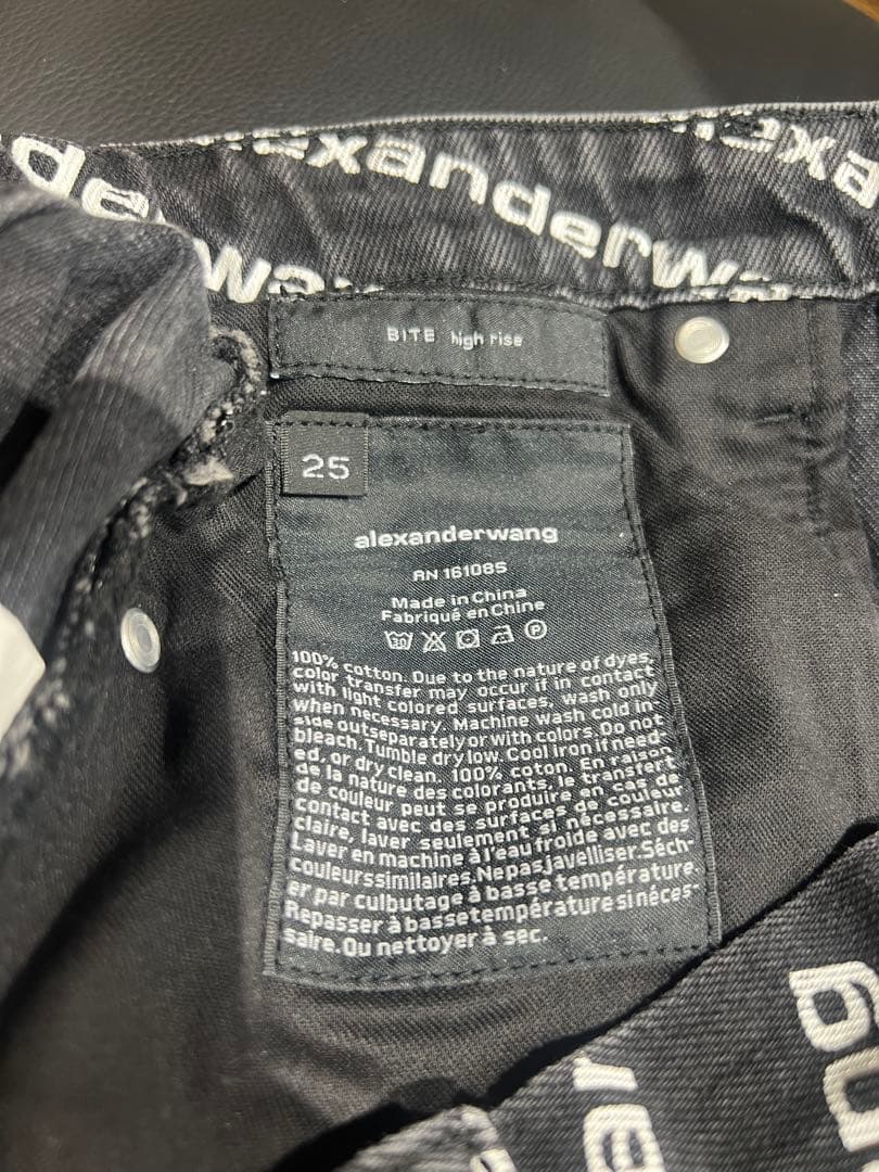 Alexander Wang アレキサンダーワン デニムショートパンツ ブラック