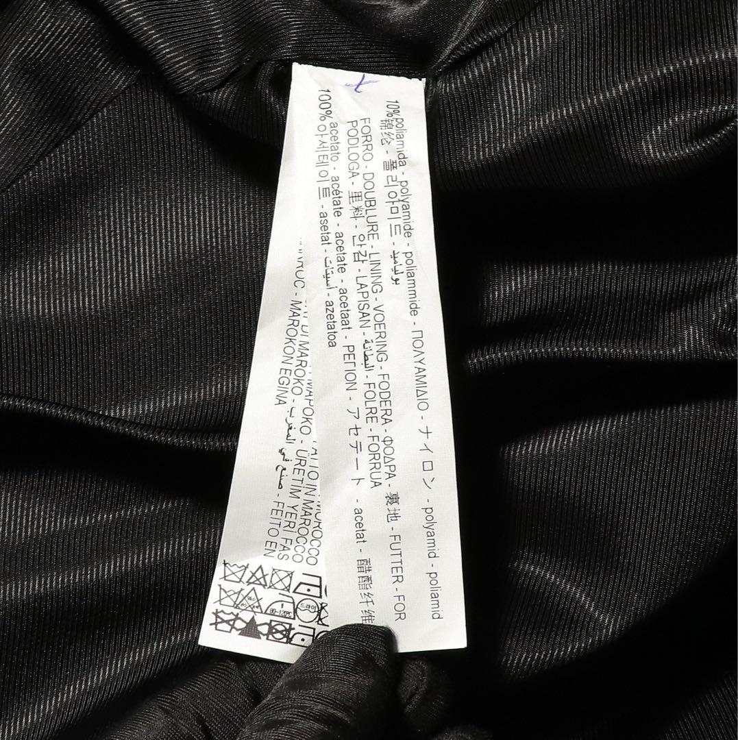 美品★L★ZARA★ケープコート★ウール ポンチョ★ブラック★金ボタン★ザラ