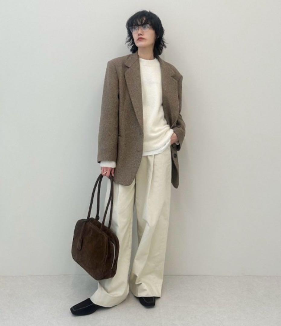 anukeアンヌーク Herringbone Wool Jacket