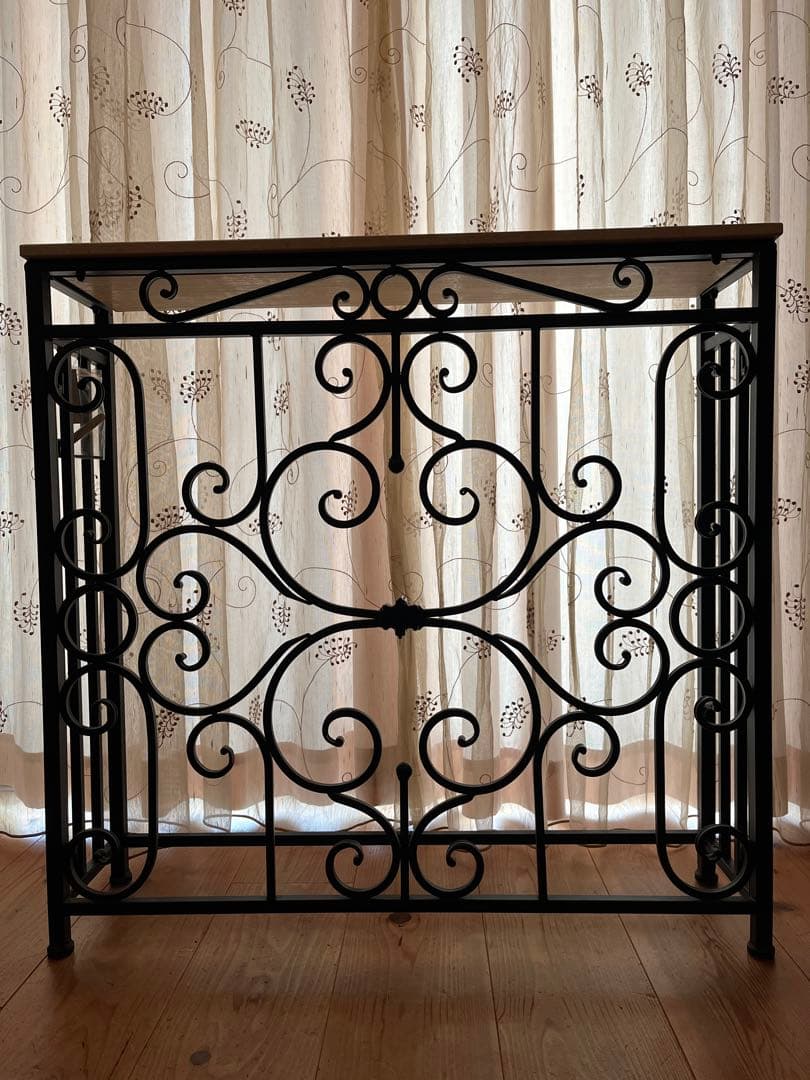 大理石アイアンコンソール