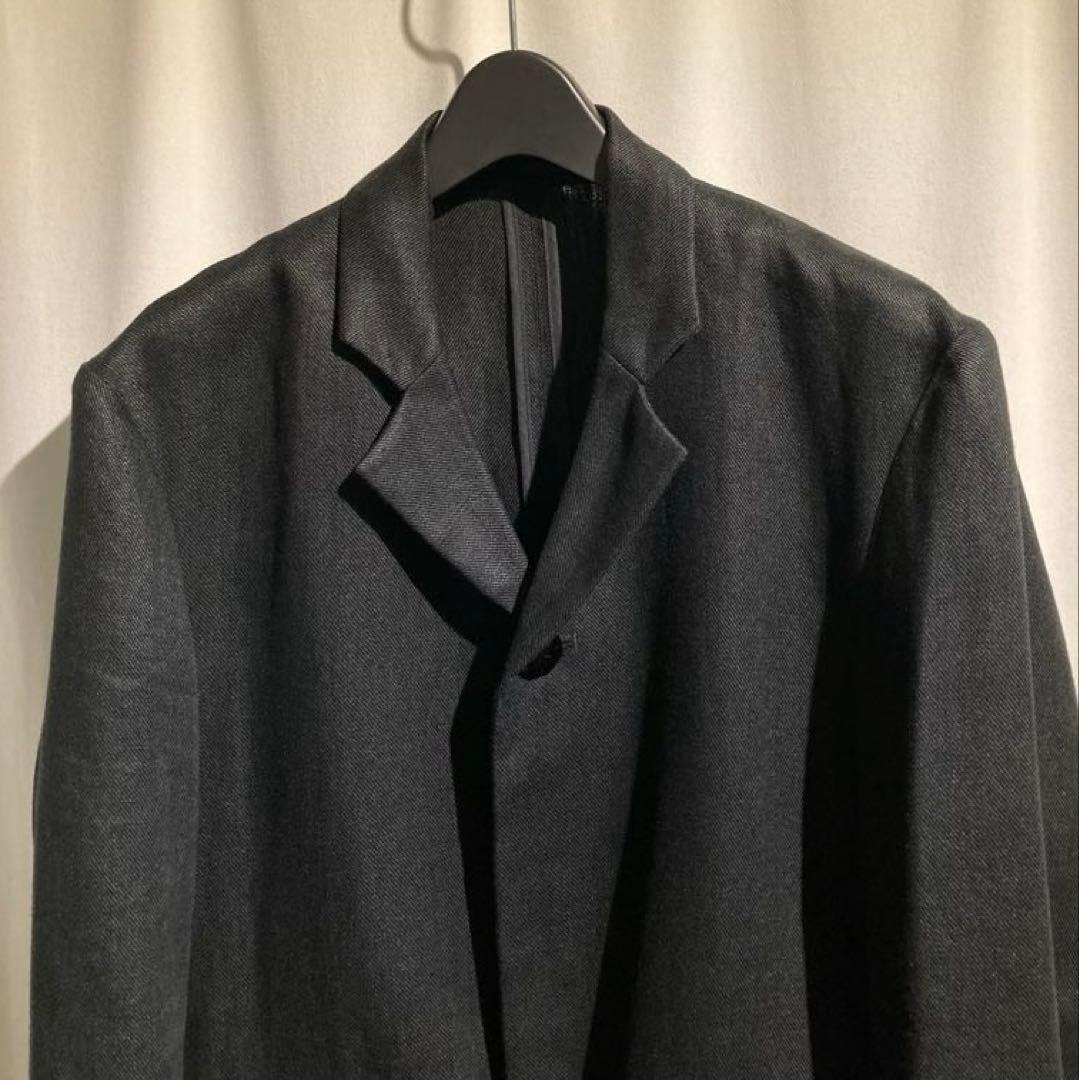 【black sign】 リネンジャケット　黒