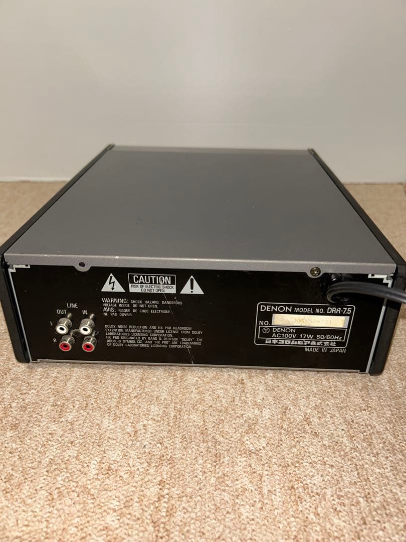 DENON DRR-7.5 ステレオカセットデッキ 動作品