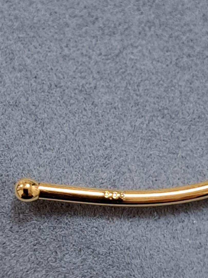 オレフィーチェ　ヌード バングル　18kYG 一粒ダイヤ　最終価格　お値下げ不可