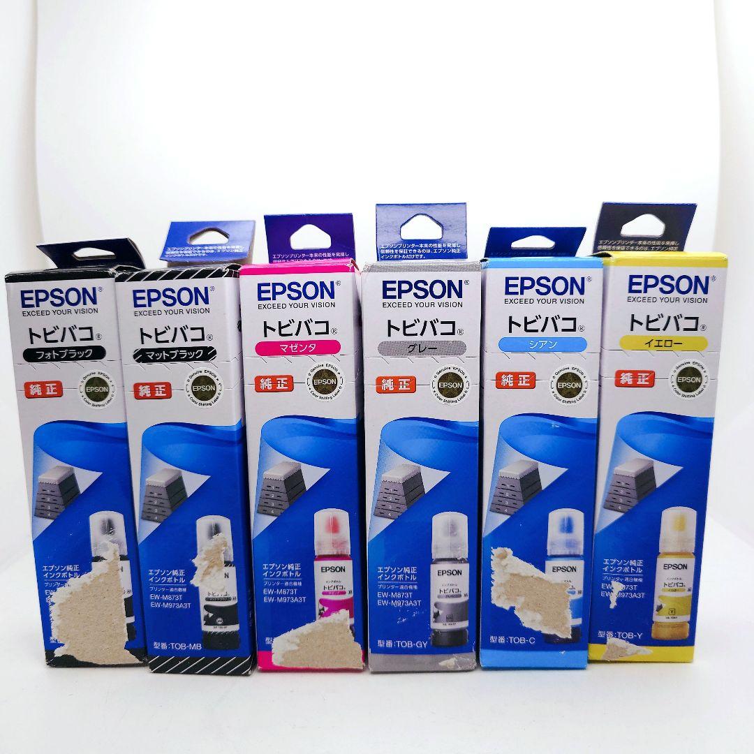 【新品未使用】　EPSON エプソン 純正　トビバコ6色セット