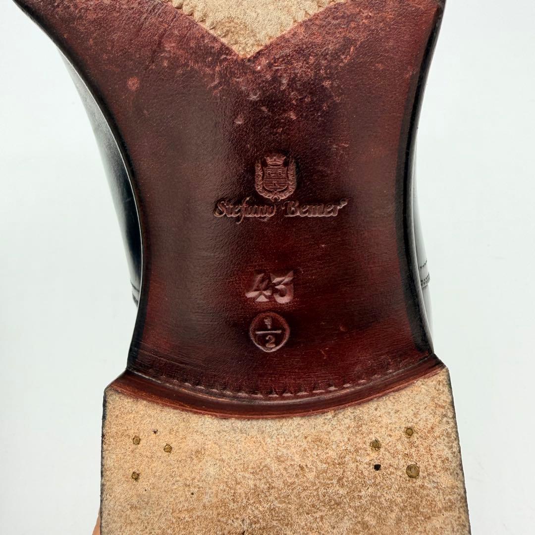 Stefano Bemer ストレートチップ 43.5 黒 内羽根 純正ツリー付