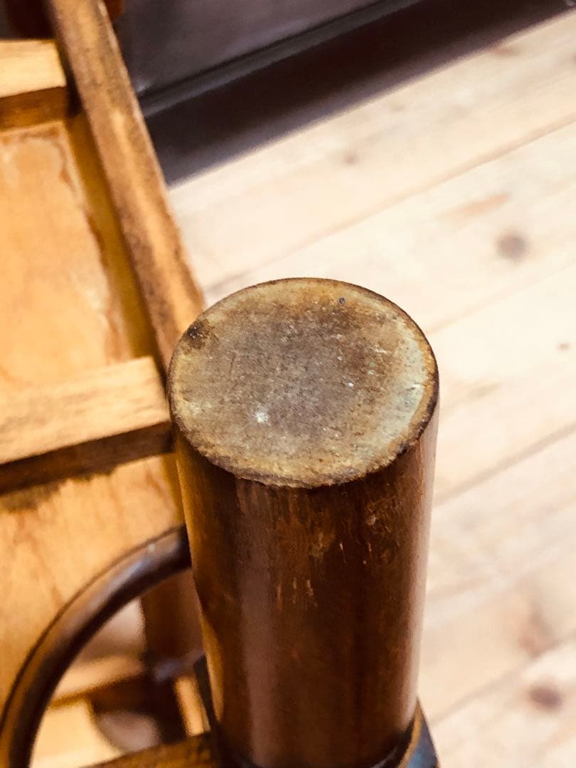 マホガニー無垢材 《 アメリカ製 ビンテージshelf 》 棚 木製 台座