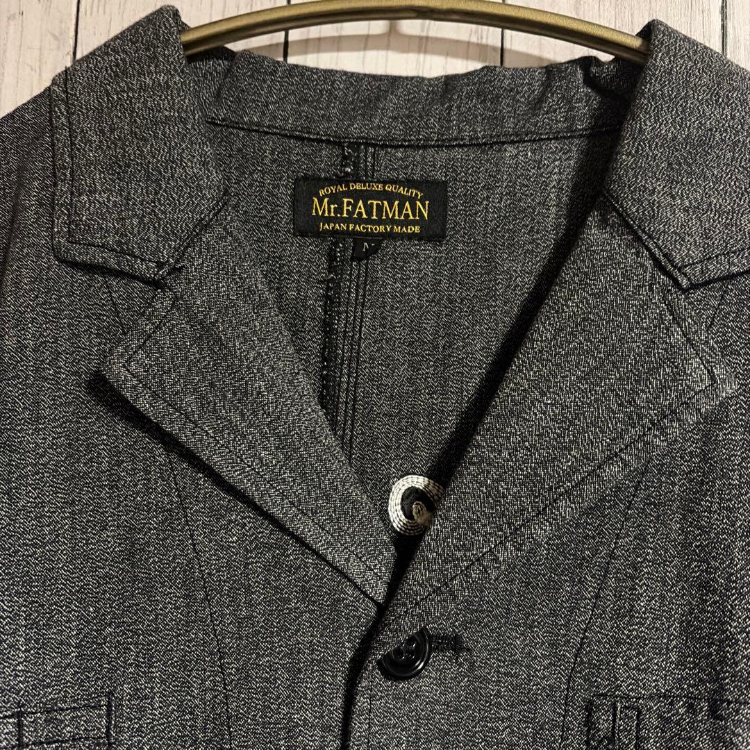 Mr.FATMAN ショップコート　ブラックシャンブレー
