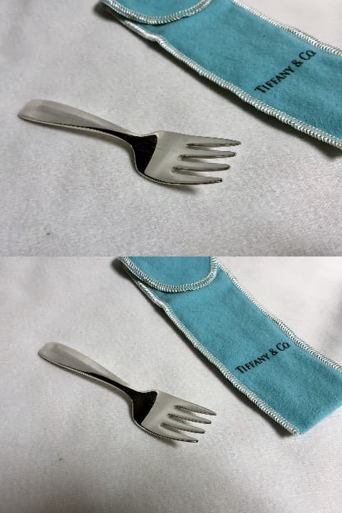 正規良 ティファニー ヴィンテージ ベビーフォーク スターリングシルバー 食器