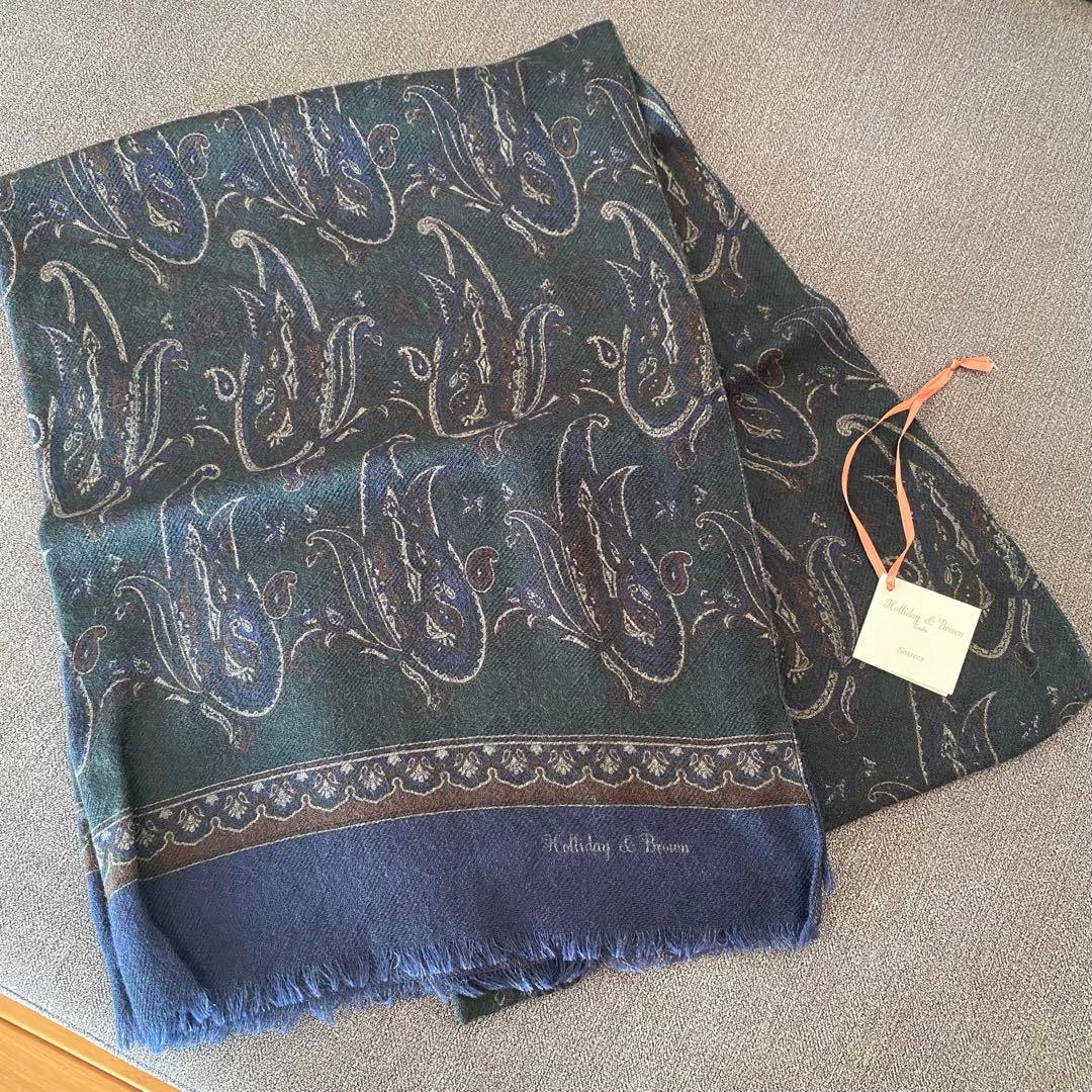 Holliday & Brown ペイズリー柄　ストール