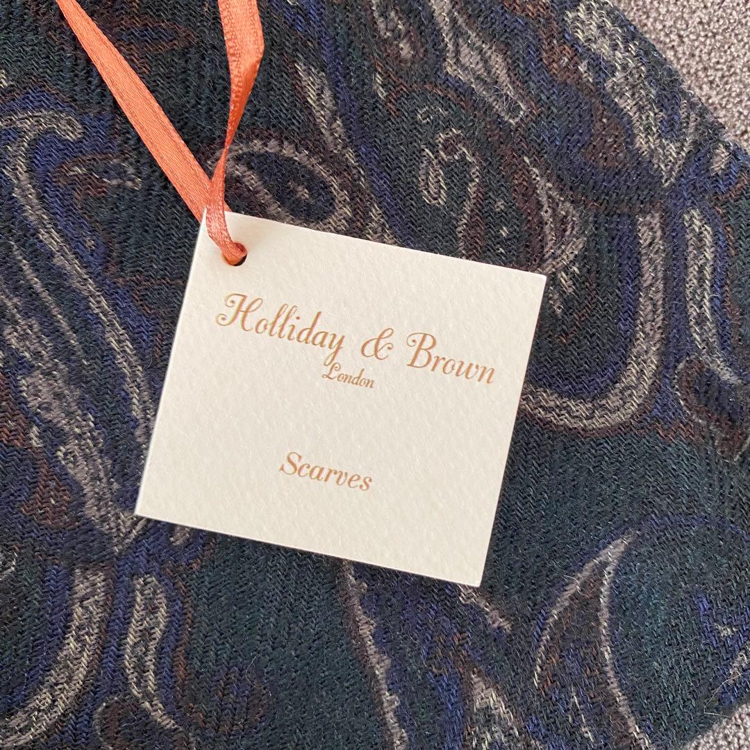Holliday & Brown ペイズリー柄　ストール