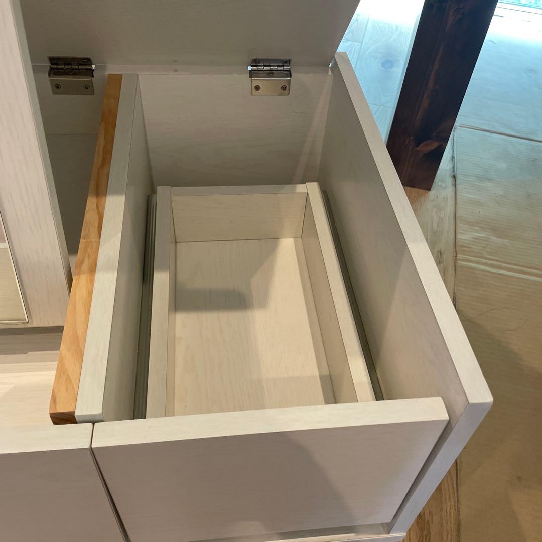 使用期間短い！Lowya ロウヤ たっぷり収納できるドレッサーテーブル ホワイト